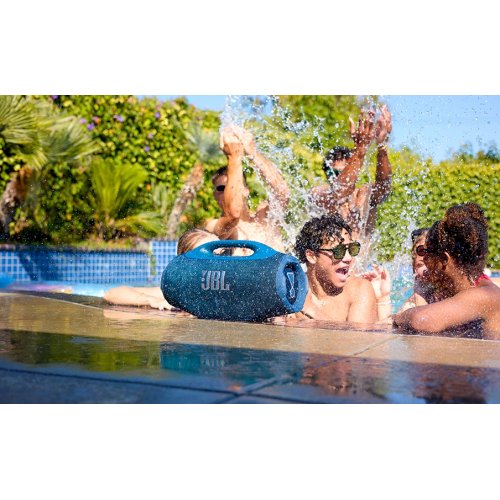 Портативная акустика JBL Boombox 4 (JBLBOOMBOX4BLUEP) Blue купить в Украине: Киев, Днепр, Харьков, Одесса  | Низкая цена, отзывы, характеристики от TELEMART фото