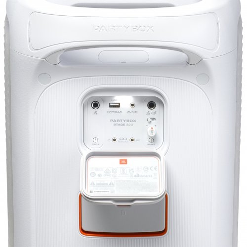 Портативная акустика JBL PartyBox Stage 320 (JBLPBSTAGE320SWEP) White купить в Украине: Киев, Днепр, Харьков, Одесса  | Низкая цена, отзывы, характеристики от TELEMART фото