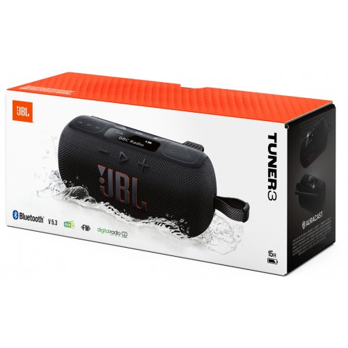Портативная акустика JBL Tuner 3 (JBLTUNER3BLK) Black купить в Украине: Киев, Днепр, Харьков, Одесса  | Низкая цена, отзывы, характеристики от TELEMART фото