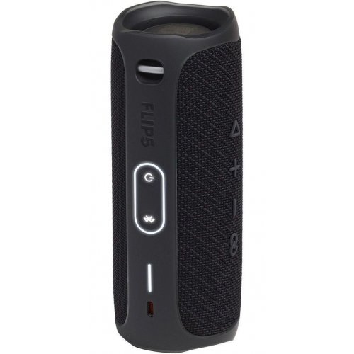 Портативна акустика JBL Flip 5 (JBLFLIP5BLKEU) Black купити в Україні: Київ, Львів, Хмельницький, Тернопіль, Івано-Франківськ | Низька ціна, відгуки, характеристики від TELEMART фото