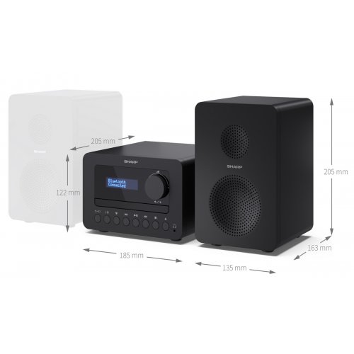 Акустична система Sharp XL-B514 Black купити в Україні: Київ, Львів, Хмельницький, Тернопіль, Івано-Франківськ | Низька ціна, відгуки, характеристики від TELEMART фото