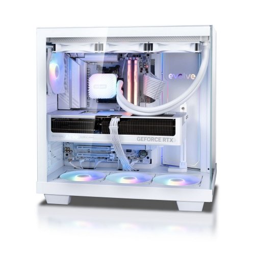 Компьютер EVOLVE GamePart Total:White Pro (EVGP-BQR980X3DN507-D532S1TWH) White купить в Украине: Киев, Днепр, Харьков, Одесса  | Низкая цена, отзывы, характеристики от TELEMART фото