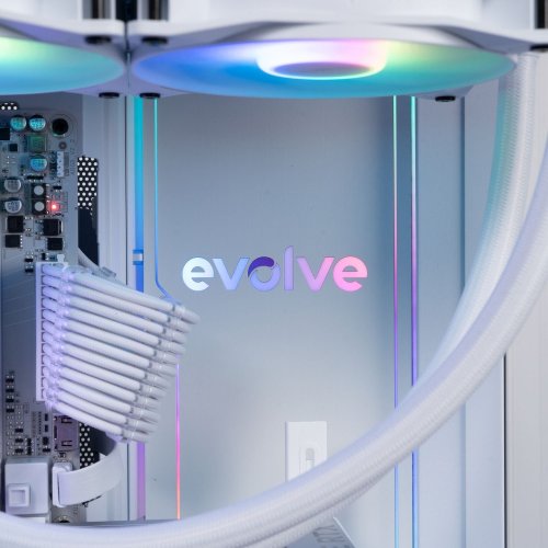 Компьютер EVOLVE GamePart Total:White Pro (EVGP-BQR980X3DN507-D532S1TWH) White купить в Украине: Киев, Днепр, Харьков, Одесса  | Низкая цена, отзывы, характеристики от TELEMART фото