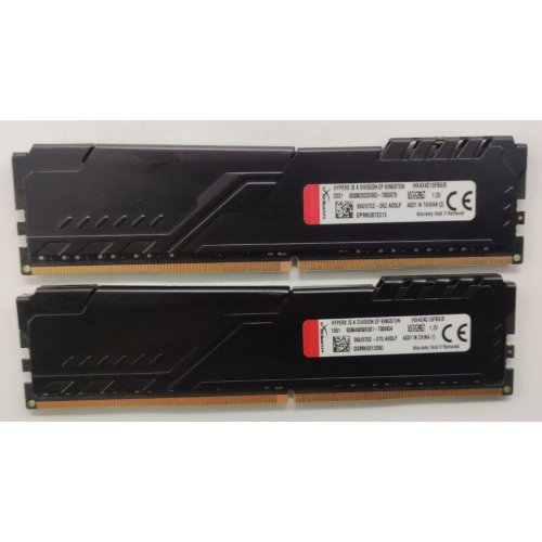 Озп HyperX DDR4 16GB (2x8GB) 2400Mhz FURY Black (HX424C15FB3K2/16) (Відновлено продавцем, 849294) купити в Україні: Київ, Львів, Хмельницький, Тернопіль, Івано-Франківськ | Перевірка сумісності, низька ціна, відгуки, характеристики від TELEMART фото