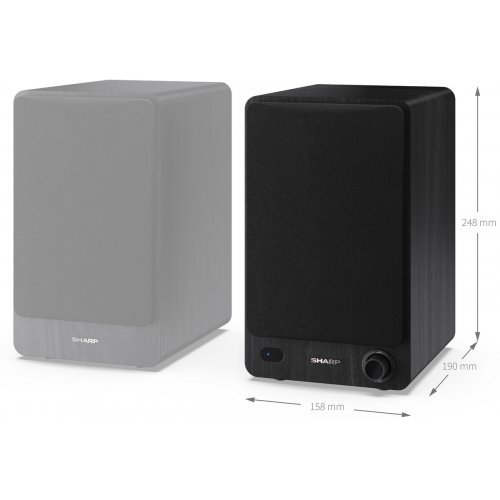 Акустична система Sharp CP-SS30 Black купити в Україні: Київ, Львів, Хмельницький, Тернопіль, Івано-Франківськ | Низька ціна, відгуки, характеристики від TELEMART фото