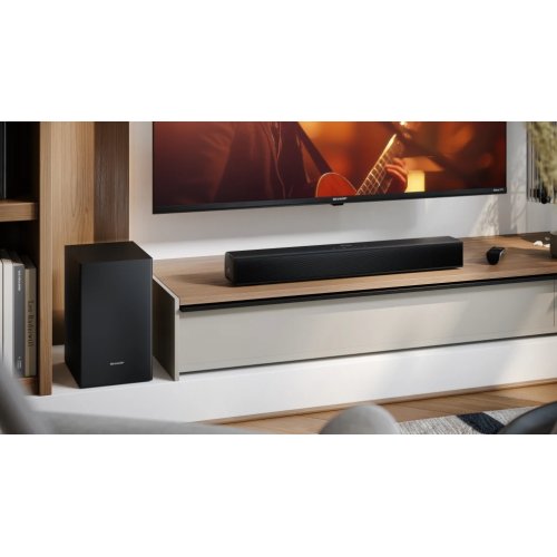 Саундбар Sharp HT-SBW121 Black купити в Україні: Київ, Львів, Хмельницький, Тернопіль, Івано-Франківськ | Низька ціна, відгуки, характеристики від TELEMART фото