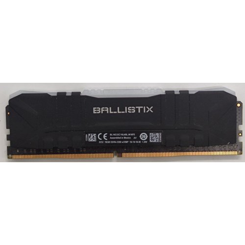 Озу Crucial DDR4 16GB 3200Mhz Ballistix RGB Black (BL16G32C16U4BL) (Восстановлено продавцом, 849307) купить в Украине: Киев, Днепр, Харьков, Одесса  | Проверка совместимости, низкая цена, отзывы, характеристики от TELEMART фото