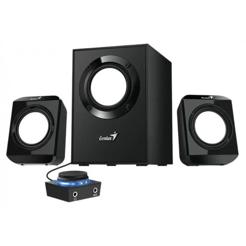 Акустическая система Genius SW-2.1 300 II (31730053401) Black купить в Украине: Киев, Днепр, Харьков, Одесса  | Низкая цена, отзывы, характеристики от TELEMART фото