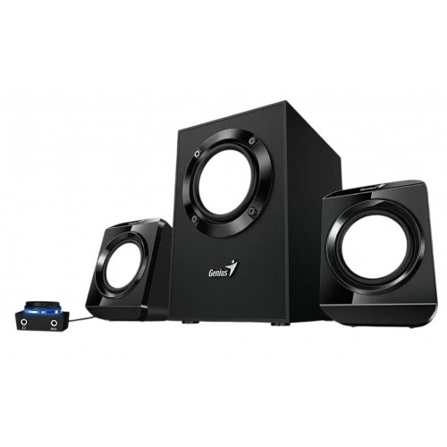 Акустическая система Genius SW-2.1 300 II (31730053401) Black купить в Украине: Киев, Днепр, Харьков, Одесса  | Низкая цена, отзывы, характеристики от TELEMART фото