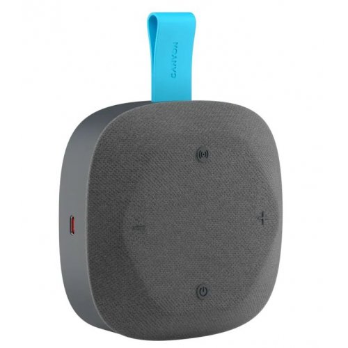 Портативна акустика Canyon Hexagon 10 (CNE-CBTSP10GB) Grey/Blue купити в Україні: Київ, Львів, Хмельницький, Тернопіль, Івано-Франківськ | Низька ціна, відгуки, характеристики від TELEMART фото