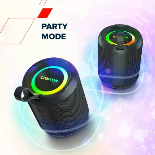 Портативная акустика Canyon OnMove 11 (CNE-CBTSP11) Black купить в Украине: Киев, Днепр, Харьков, Одесса  | Низкая цена, отзывы, характеристики от TELEMART фото