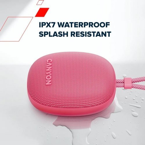 Портативна акустика Canyon OnMove 12 (CNE-CBTSP12MT) Mint купити в Україні: Київ, Львів, Хмельницький, Тернопіль, Івано-Франківськ | Низька ціна, відгуки, характеристики від TELEMART фото