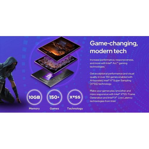 Уценка видеокарта SPARKLE Intel Arc B570 GUARDIAN Luna OC 10240MB (SB570GW-10GOC) (Вскрытая упаковка, 849359) купить в Украине: Киев, Днепр, Харьков, Одесса  | Проверка совместимости, низкая цена, отзывы, характеристики от TELEMART фото