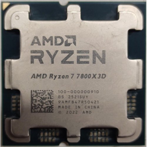 Процессор AMD Ryzen 7 7800X3D 4.2(5.0)GHz 96MB sAM5 Tray (100-000000910) (Восстановлено продавцом, 849361) купить в Украине: Киев, Днепр, Харьков, Одесса  | Проверка совместимости, низкая цена, отзывы, характеристики от TELEMART фото