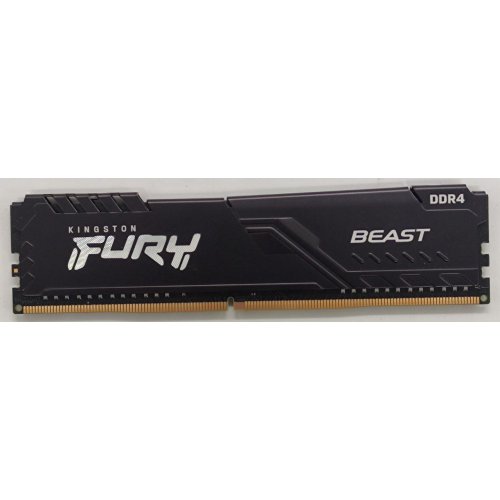 Озу Kingston DDR4 8GB 3200Mhz FURY Beast Black (KF432C16BB/8) (Восстановлено продавцом, 849368) купить в Украине: Киев, Днепр, Харьков, Одесса  | Проверка совместимости, низкая цена, отзывы, характеристики от TELEMART фото