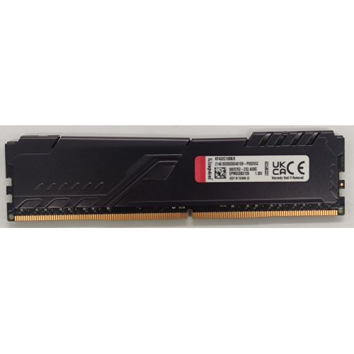 Озу Kingston DDR4 8GB 3200Mhz FURY Beast Black (KF432C16BB/8) (Восстановлено продавцом, 849368) купить в Украине: Киев, Днепр, Харьков, Одесса  | Проверка совместимости, низкая цена, отзывы, характеристики от TELEMART фото