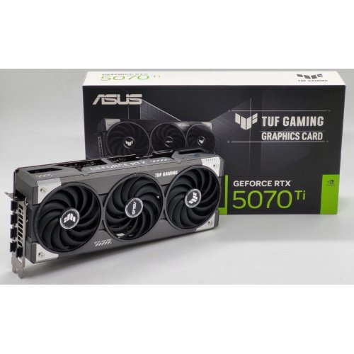 Видеокарта Asus TUF Gaming GeForce RTX 5070 Ti OC 16384MB (TUF-RTX5070TI-O16G-GAMING) (Восстановлено продавцом, 849373) купить в Украине: Киев, Днепр, Харьков, Одесса  | Проверка совместимости, низкая цена, отзывы, характеристики от TELEMART фото