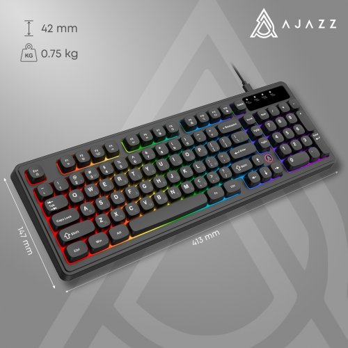 Клавиатура Ajazz AF98 (AF98-B) Black купить в Украине: Киев, Днепр, Харьков, Одесса  | Низкая цена, отзывы, характеристики от TELEMART фото
