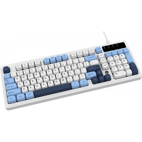 Клавиатура Ajazz AF98 (AF98-GB) White/Blue купить в Украине: Киев, Днепр, Харьков, Одесса  | Низкая цена, отзывы, характеристики от TELEMART фото