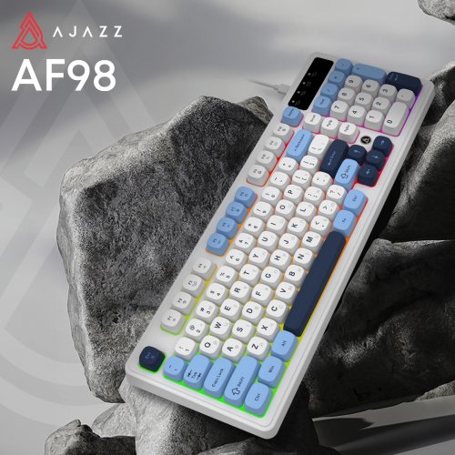 Клавиатура Ajazz AF98 (AF98-GB) White/Blue купить в Украине: Киев, Днепр, Харьков, Одесса  | Низкая цена, отзывы, характеристики от TELEMART фото