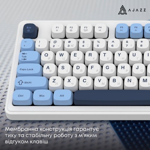 Клавиатура Ajazz AF98 (AF98-GB) White/Blue купить в Украине: Киев, Днепр, Харьков, Одесса  | Низкая цена, отзывы, характеристики от TELEMART фото