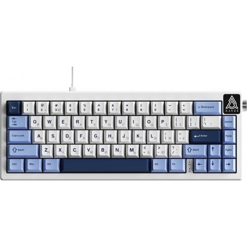 Клавиатура Ajazz AK650 RGB Sea Salt Switch (AK650-SS-BWB) White/Blue купить в Украине: Киев, Днепр, Харьков, Одесса  | Низкая цена, отзывы, характеристики от TELEMART фото