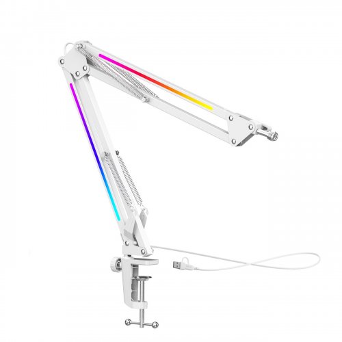 Стойка-пантограф Fifine BM38 RGB White купить в Украине: Киев, Днепр, Харьков, Одесса  | Низкая цена, отзывы, характеристики от TELEMART фото