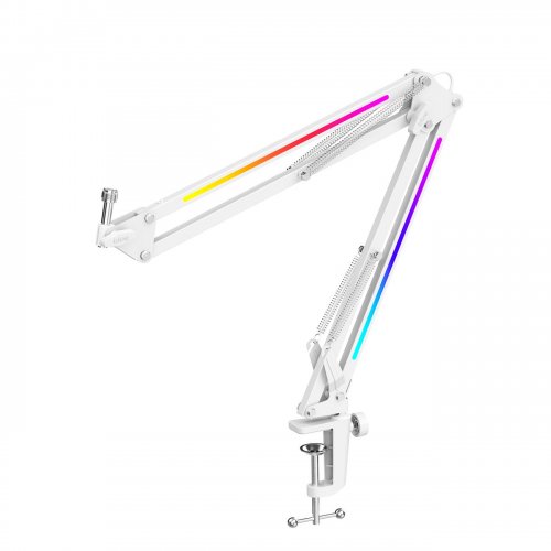 Стойка-пантограф Fifine BM38 RGB White купить в Украине: Киев, Днепр, Харьков, Одесса  | Низкая цена, отзывы, характеристики от TELEMART фото