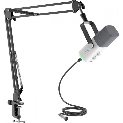 Микрофон Fifine AM8T White купить в Украине: Киев, Днепр, Харьков, Одесса  | Низкая цена, отзывы, характеристики от TELEMART фото