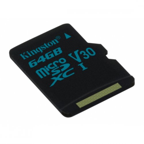 Купити Карта пам'яті Kingston microSDXC 64GB Class 10 UHS-I (с адаптером) (SDCG2/64GB) - ціна в Києві, Львові, Вінниці, Хмельницькому, Франківську, Україні | інтернет-магазин TELEMART.UA фото
