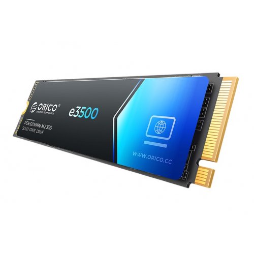 SSD-диск ORICO e3500 3D NAND QLC 1TB M.2 (2280 PCI-E) NVMe x4 (ORICO-e3500-1TB-BL-BP) купити в Україні: Київ, Львів, Хмельницький, Тернопіль, Івано-Франківськ | Перевірка сумісності, низька ціна, відгуки, характеристики від TELEMART фото