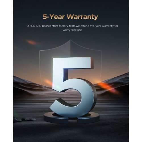 SSD-диск ORICO e7400 3D NAND QLC 4TB M.2 (2280 PCI-E) NVMe x4 (ORICO-e7400-4TB-GD-BP) купити в Україні: Київ, Львів, Хмельницький, Тернопіль, Івано-Франківськ | Перевірка сумісності, низька ціна, відгуки, характеристики від TELEMART фото