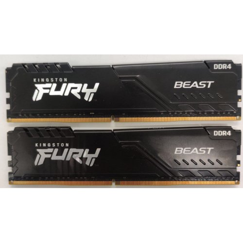 Озу Kingston DDR4 16GB (2x8GB) 3600Mhz FURY Beast Black (KF436C17BBK2/16) (Восстановлено продавцом, 849560) купить в Украине: Киев, Днепр, Харьков, Одесса  | Проверка совместимости, низкая цена, отзывы, характеристики от TELEMART фото