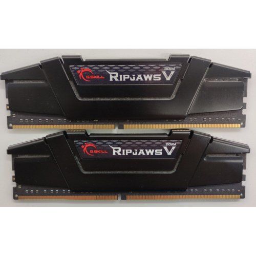Озу G.Skill DDR4 32GB (2x16GB) 3600Mhz Ripjaws V Black (F4-3600C18D-32GVK) (Восстановлено продавцом, 849563) купить в Украине: Киев, Днепр, Харьков, Одесса  | Проверка совместимости, низкая цена, отзывы, характеристики от TELEMART фото