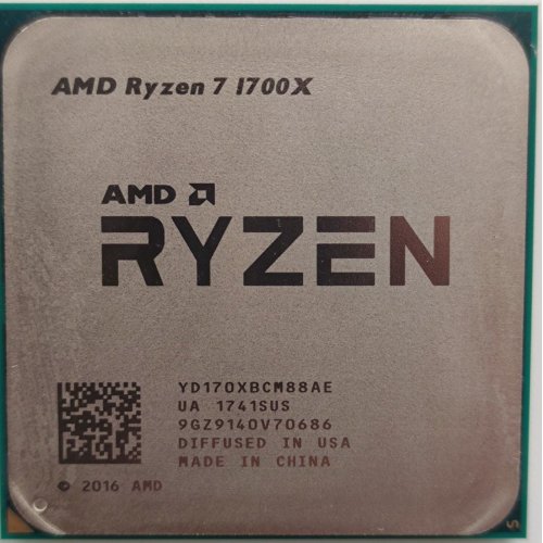 Процессор AMD Ryzen 7 1700X 3.4(3.8)GHz sAM4 Tray (YD170XBCM88AE) (Восстановлено продавцом, 849573) купить в Украине: Киев, Днепр, Харьков, Одесса  | Проверка совместимости, низкая цена, отзывы, характеристики от TELEMART фото