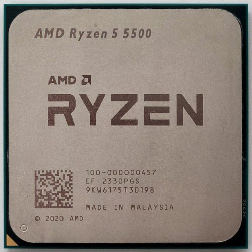 Процессор AMD Ryzen 5 5500 3.6(4.2)GHz 16MB sAM4 Tray (100-000000457) (Восстановлено продавцом, 849583) купить в Украине: Киев, Днепр, Харьков, Одесса  | Проверка совместимости, низкая цена, отзывы, характеристики от TELEMART фото