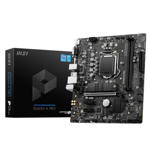 Материнська плата MSI B560M-A PRO (s1200, Intel B560) (Відновлено продавцем, 849587) купити в Україні: Київ, Львів, Хмельницький, Тернопіль, Івано-Франківськ | Перевірка сумісності, низька ціна, відгуки, характеристики від TELEMART фото