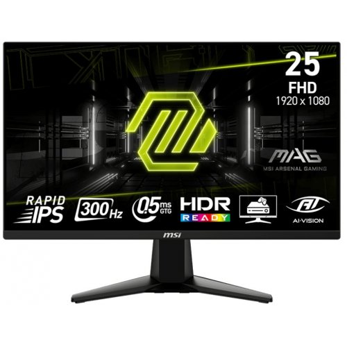 Уценка монитор MSI 24.5" MAG 255XF Black (Повреждена упаковка, 849596) купить в Украине: Киев, Днепр, Харьков, Одесса  | Низкая цена, отзывы, характеристики от TELEMART фото