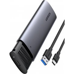 Уцінка зовнішня кишеня Ugreen CM400 M.2 SATA NGFF - USB Type-C (10903) Grey (Розкрита упаковка, 849624)