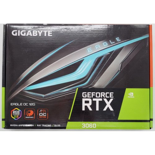 Видеокарта Gigabyte GeForce RTX 3060 EAGLE OC 12288MB (GV-N3060EAGLE OC-12GD 2.0) (Восстановлено продавцом, 849631) купить в Украине: Киев, Днепр, Харьков, Одесса  | Проверка совместимости, низкая цена, отзывы, характеристики от TELEMART фото