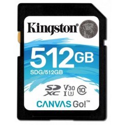 Карта пам'яті Kingston SDXC 512GB Class 10 UHS-I (без адаптера) (SDG/512GB)