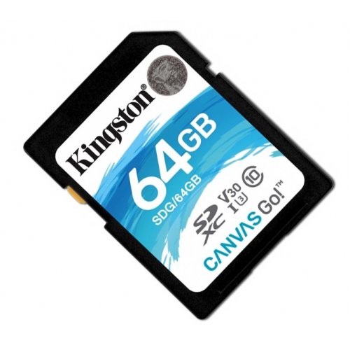 Купить Карта памяти Kingston SDXC 64GB Class 10 UHS-I (без адаптера) (SDG/64GB) - цена в Харькове, Киеве, Днепре, Одессе
в интернет-магазине Telemart фото
