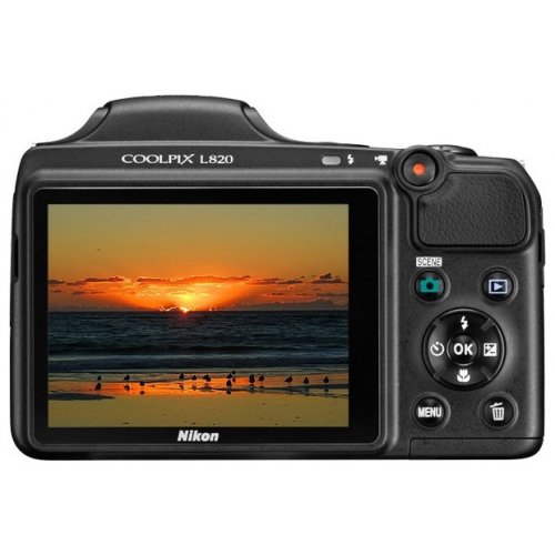 Купить Цифровые фотоаппараты Nikon Coolpix L820 Black - цена в Харькове, Киеве, Днепре, Одессе
в интернет-магазине Telemart фото