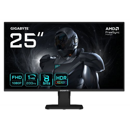 Уцінка монітор Gigabyte 24.5" GS25F2 Black (Розкрита упаковка, 849838) купити в Україні: Київ, Львів, Хмельницький, Тернопіль, Івано-Франківськ | Низька ціна, відгуки, характеристики від TELEMART фото