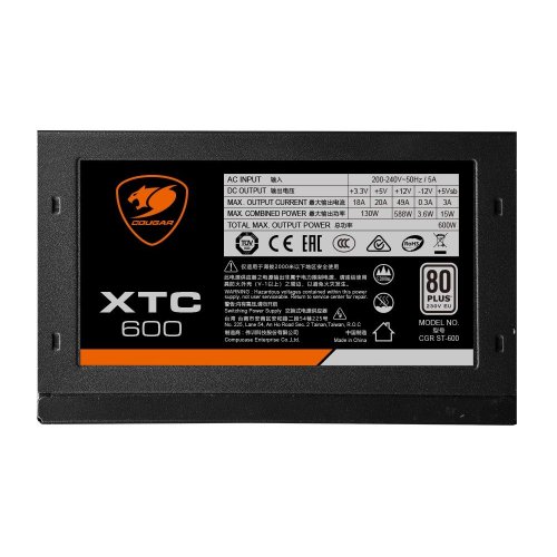 Блок питания Cougar XTC 600 600W (XTC600) (Восстановлено продавцом, 849879) купить в Украине: Киев, Днепр, Харьков, Одесса  | Проверка совместимости, низкая цена, отзывы, характеристики от TELEMART фото