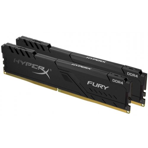 ОЗУ HyperX DDR4 16GB (2x8GB) 3200Mhz Fury Black (HX432C16FB3K2/16) (Восстановлено продавцом, 849883) купить в Украине: Киев, Днепр, Харьков, Одесса  | Проверка совместимости, низкая цена, отзывы, характеристики от TELEMART фото