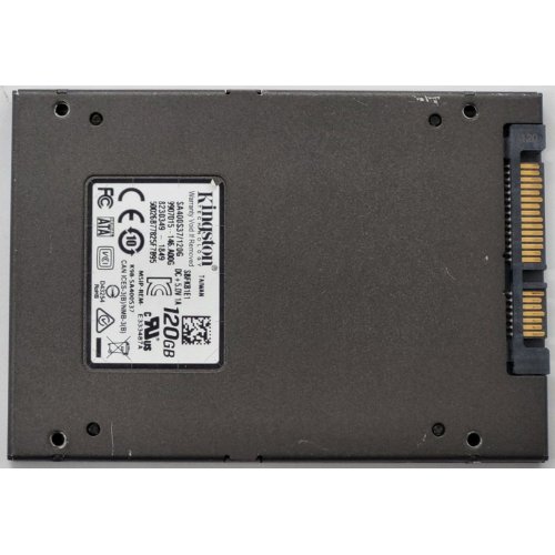 Ssd-диск Kingston SSDNow A400 TLC 120GB 2.5'' (SA400S37/120G) (Відновлено продавцем, 849894) купити в Україні: Київ, Львів, Хмельницький, Тернопіль, Івано-Франківськ | Перевірка сумісності, низька ціна, відгуки, характеристики від TELEMART фото