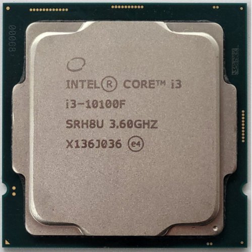 Процесор Intel Core i3-10100F 3.6(4.3)GHz 6MB s1200 Tray (CM8070104291318) (Відновлено продавцем, 849901) купити в Україні: Київ, Львів, Хмельницький, Тернопіль, Івано-Франківськ | Перевірка сумісності, низька ціна, відгуки, характеристики від TELEMART фото