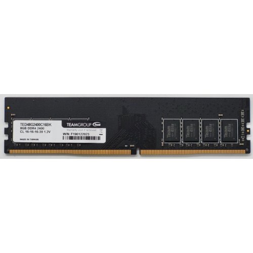 Озп Team DDR4 8GB 2400Mhz (TED48G2400C16BK) (Відновлено продавцем, 849908) купити в Україні: Київ, Львів, Хмельницький, Тернопіль, Івано-Франківськ | Перевірка сумісності, низька ціна, відгуки, характеристики від TELEMART фото