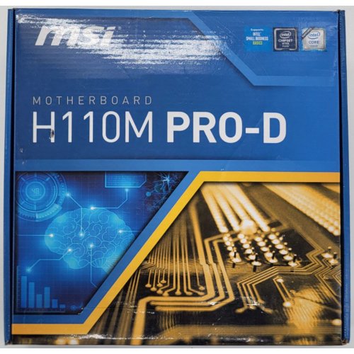 Материнская плата MSI H110M PRO-D (s1151, Intel H110) (Восстановлено продавцом, 849912) купить в Украине: Киев, Днепр, Харьков, Одесса  | Проверка совместимости, низкая цена, отзывы, характеристики от TELEMART фото